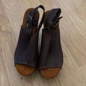 Boho platform heels, worn once, extremely comfortable!